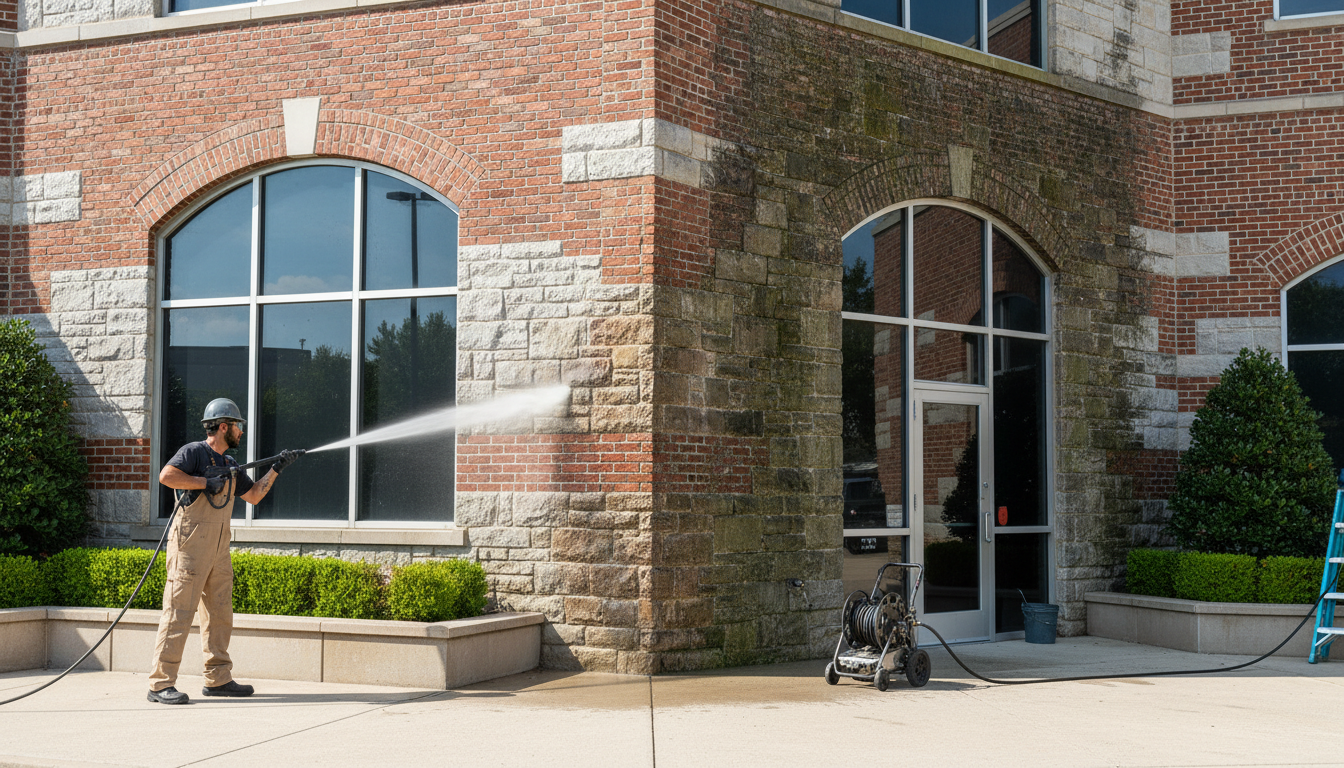 clean building facade