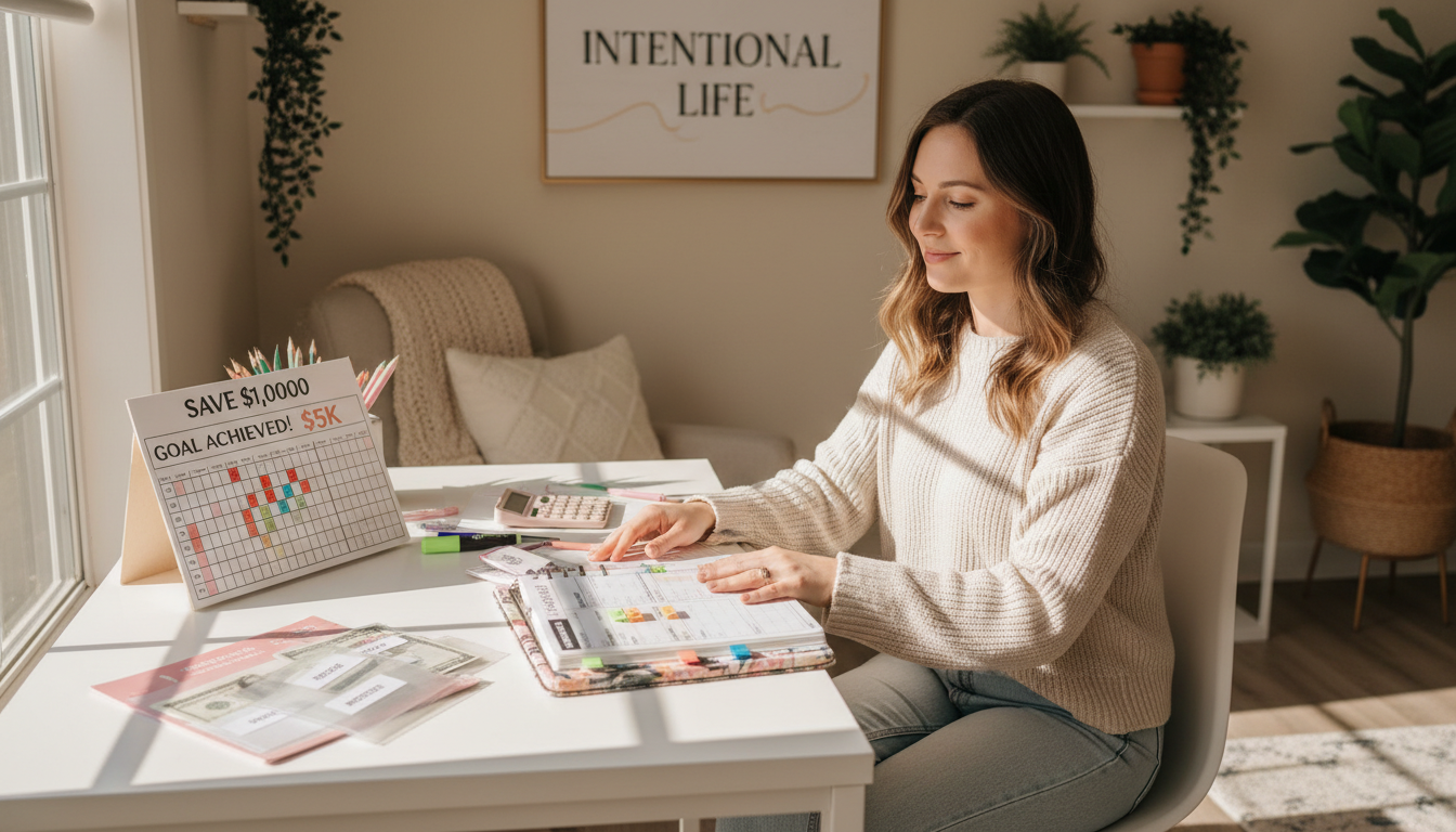 Trading car payments and insurance for professional transit often leads to significant monthly savings. A senior adult sitting at a desk, looking pleased while reviewing their monthly budget and savings.