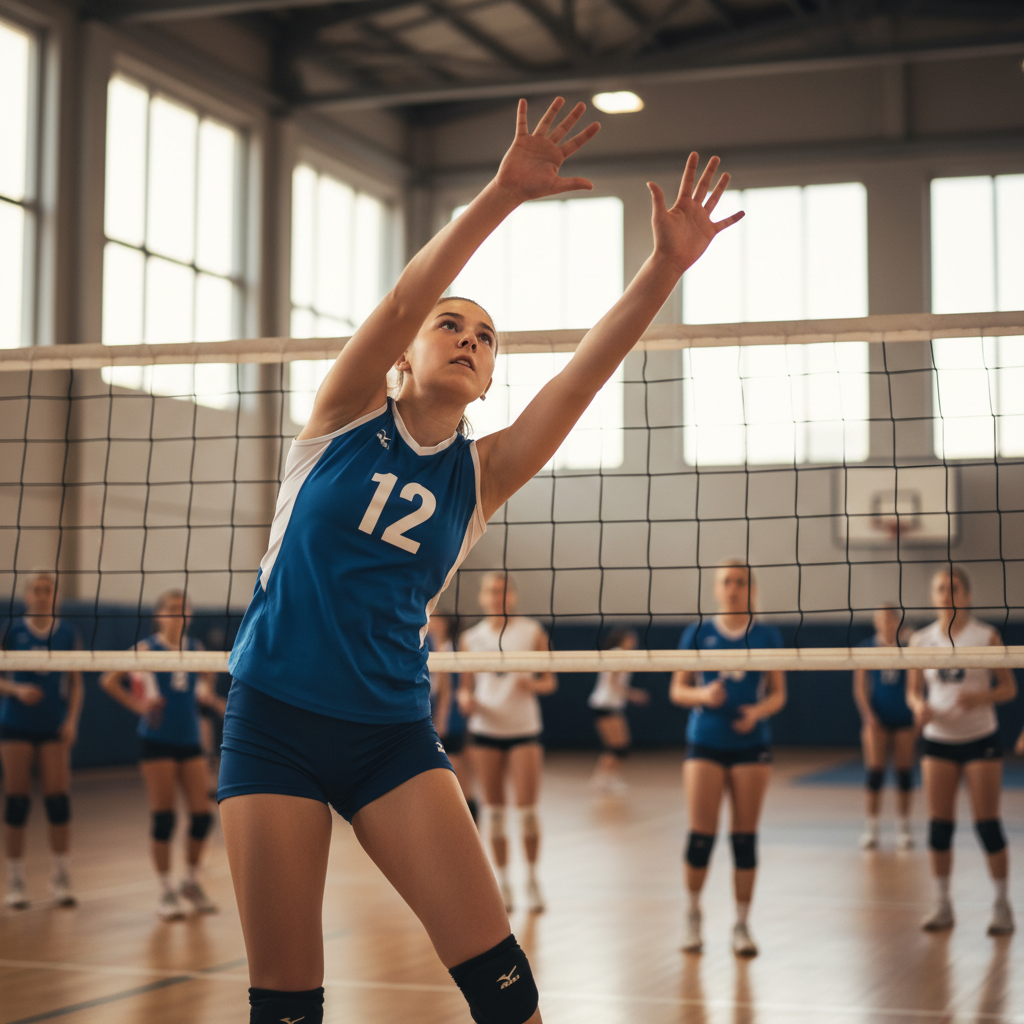 young girls playing sports