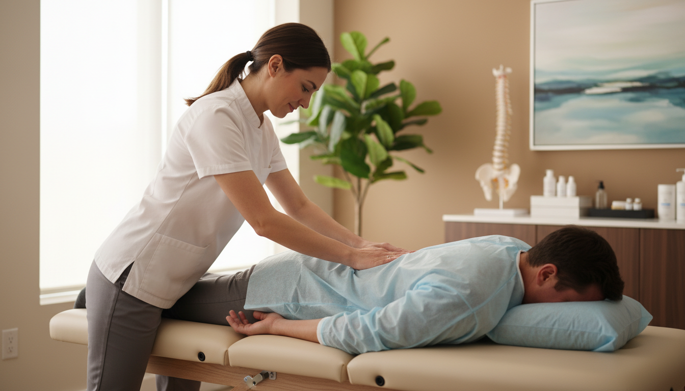 chiropractor session