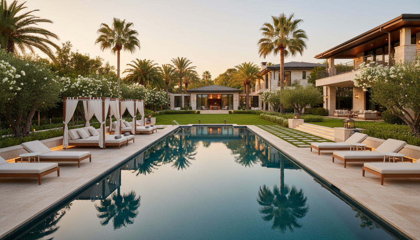luxury backyard