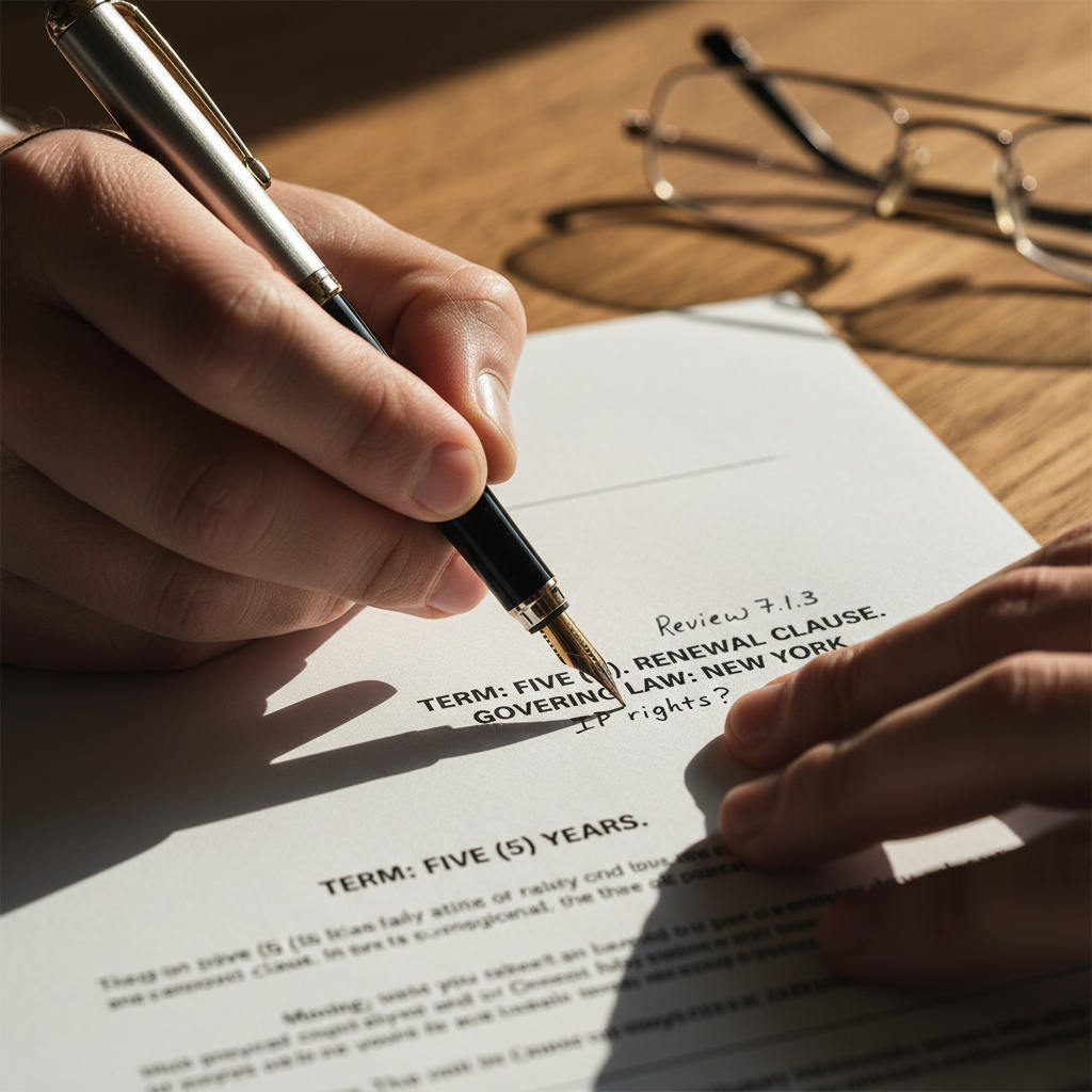 review contract