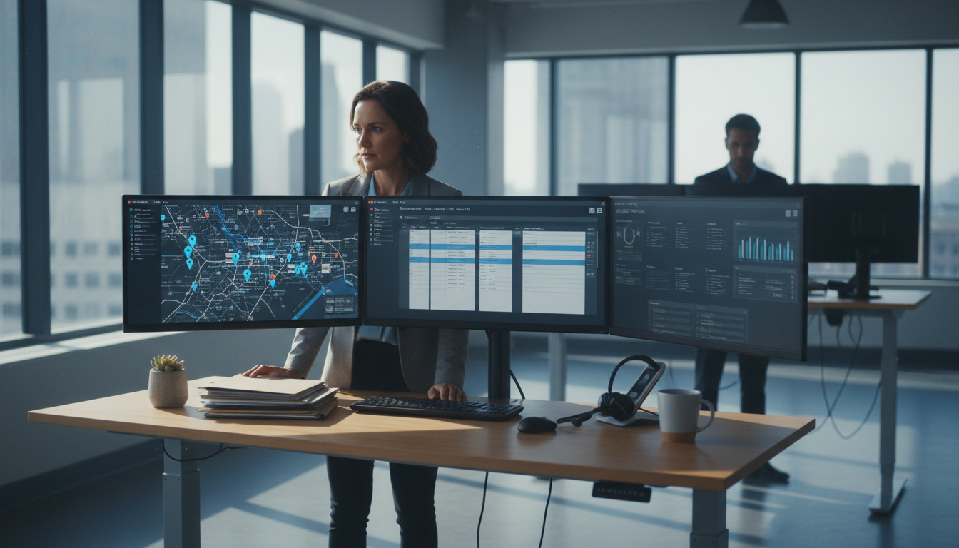 dispatcher at work