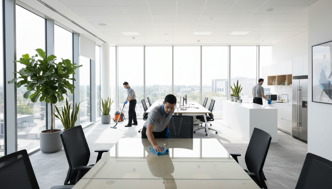 office cleaning routine
