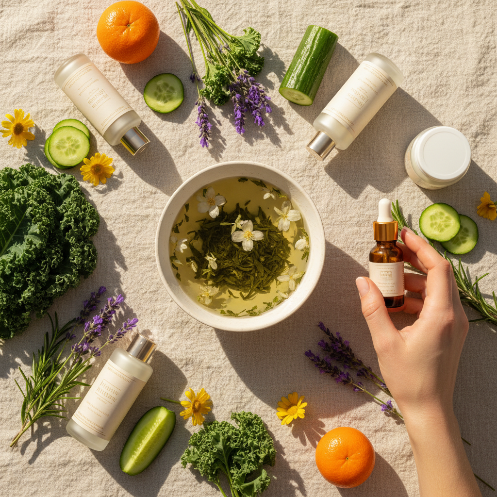 green tea skincare