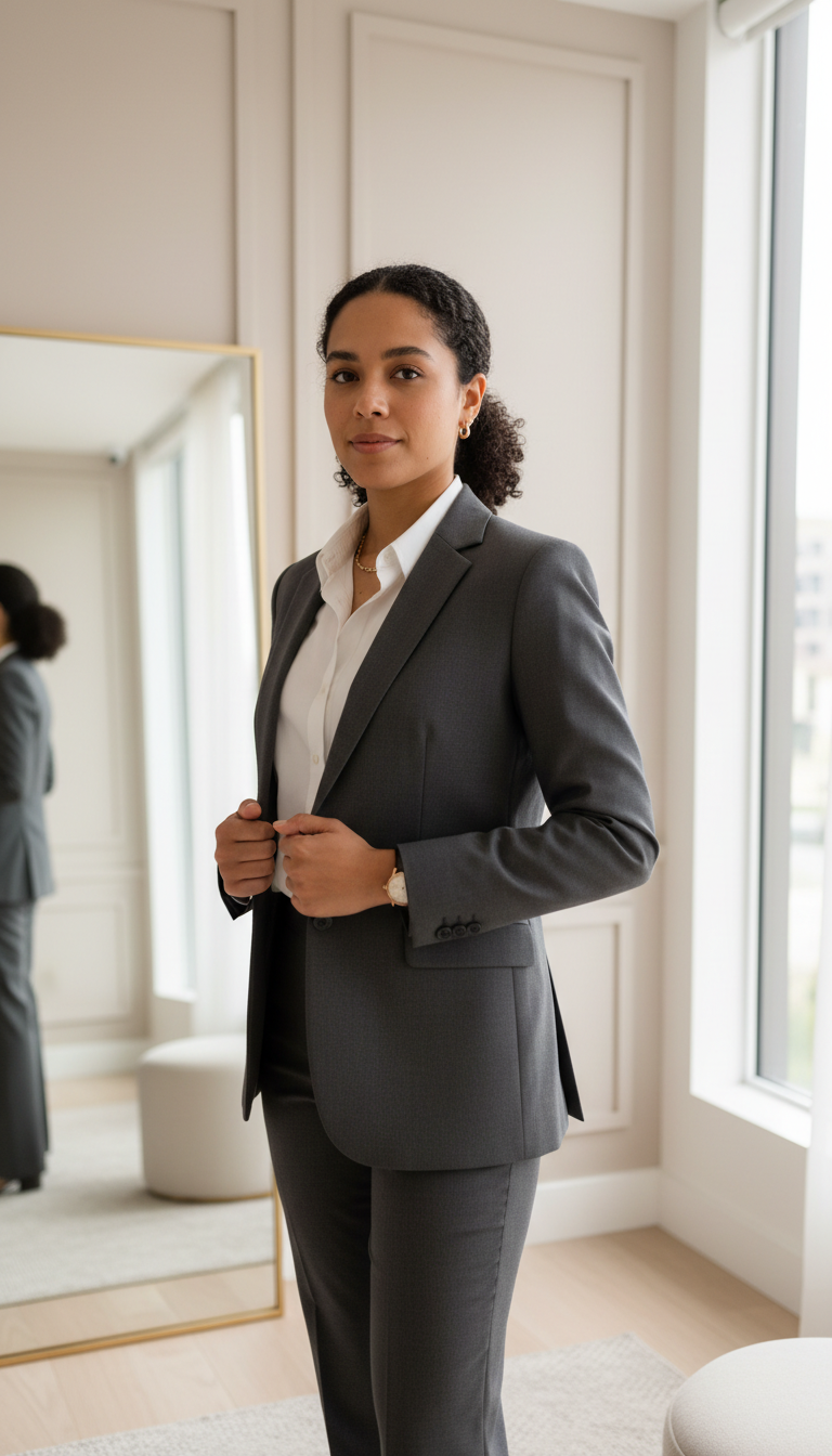 Woman in suit