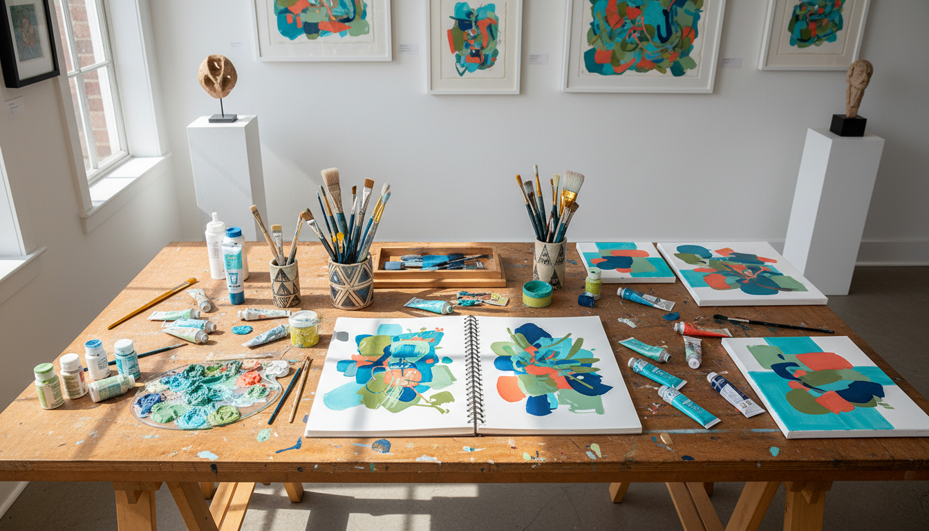artistic workspace