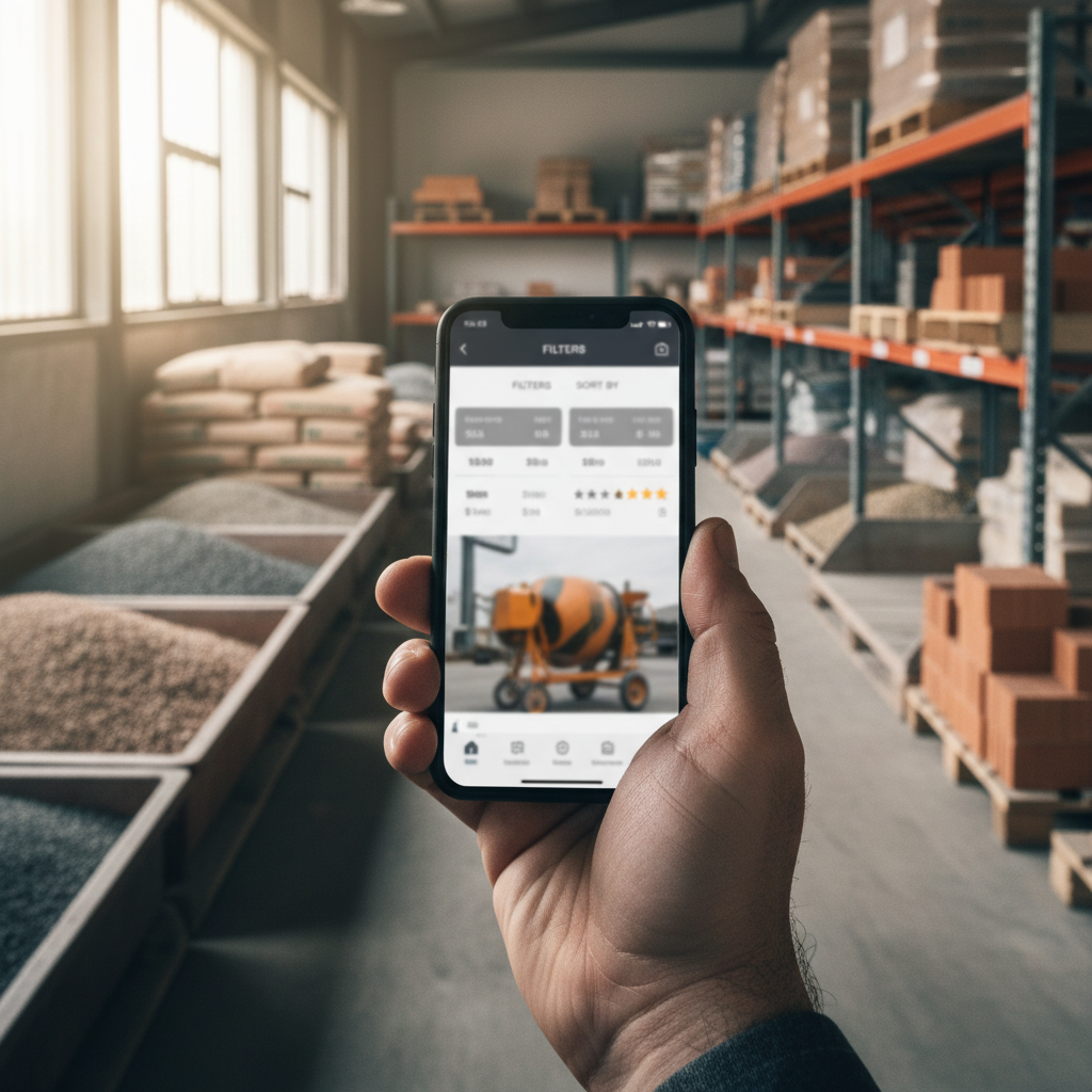 construction app interface