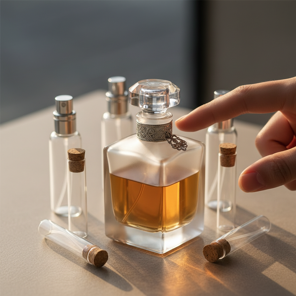 perfume bottle closeup