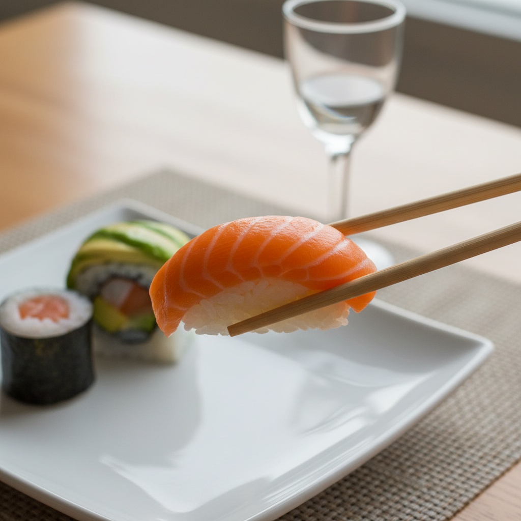 chopsticks sushi