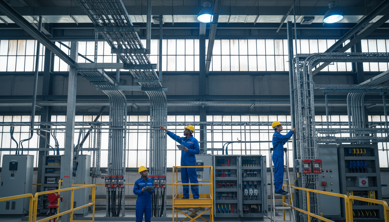 electrical maintenance team
