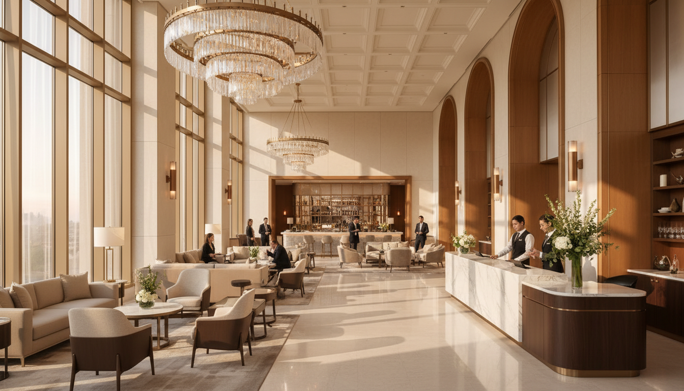 luxury hotel reception