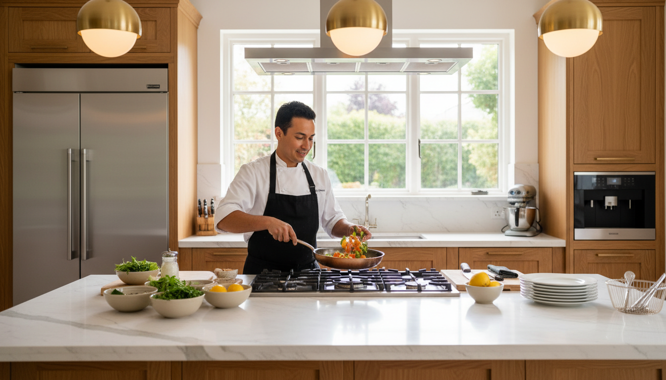 private chef cooking