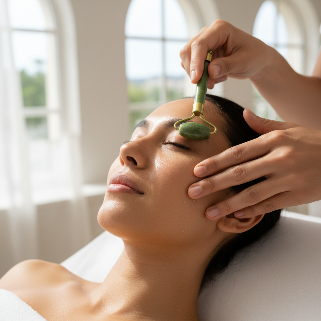 face mask application