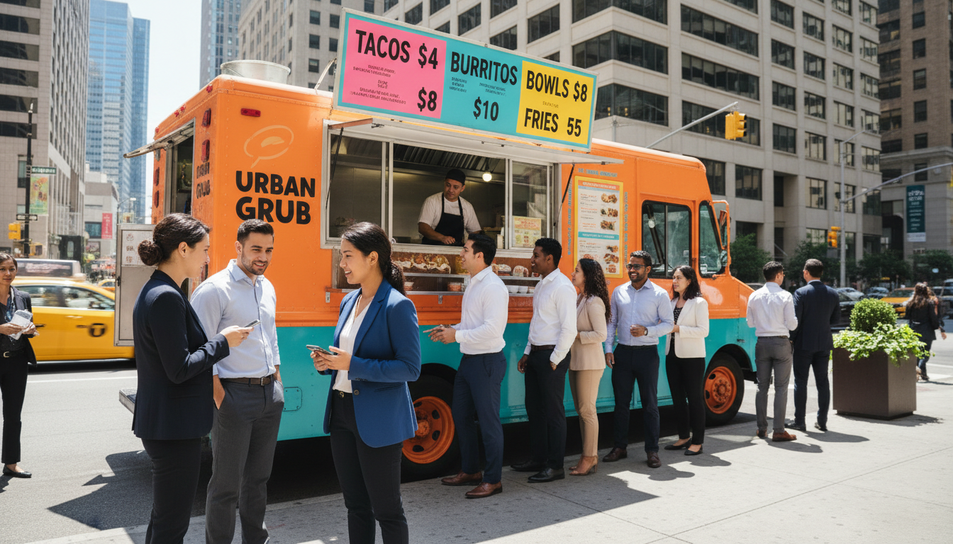 food truck customers