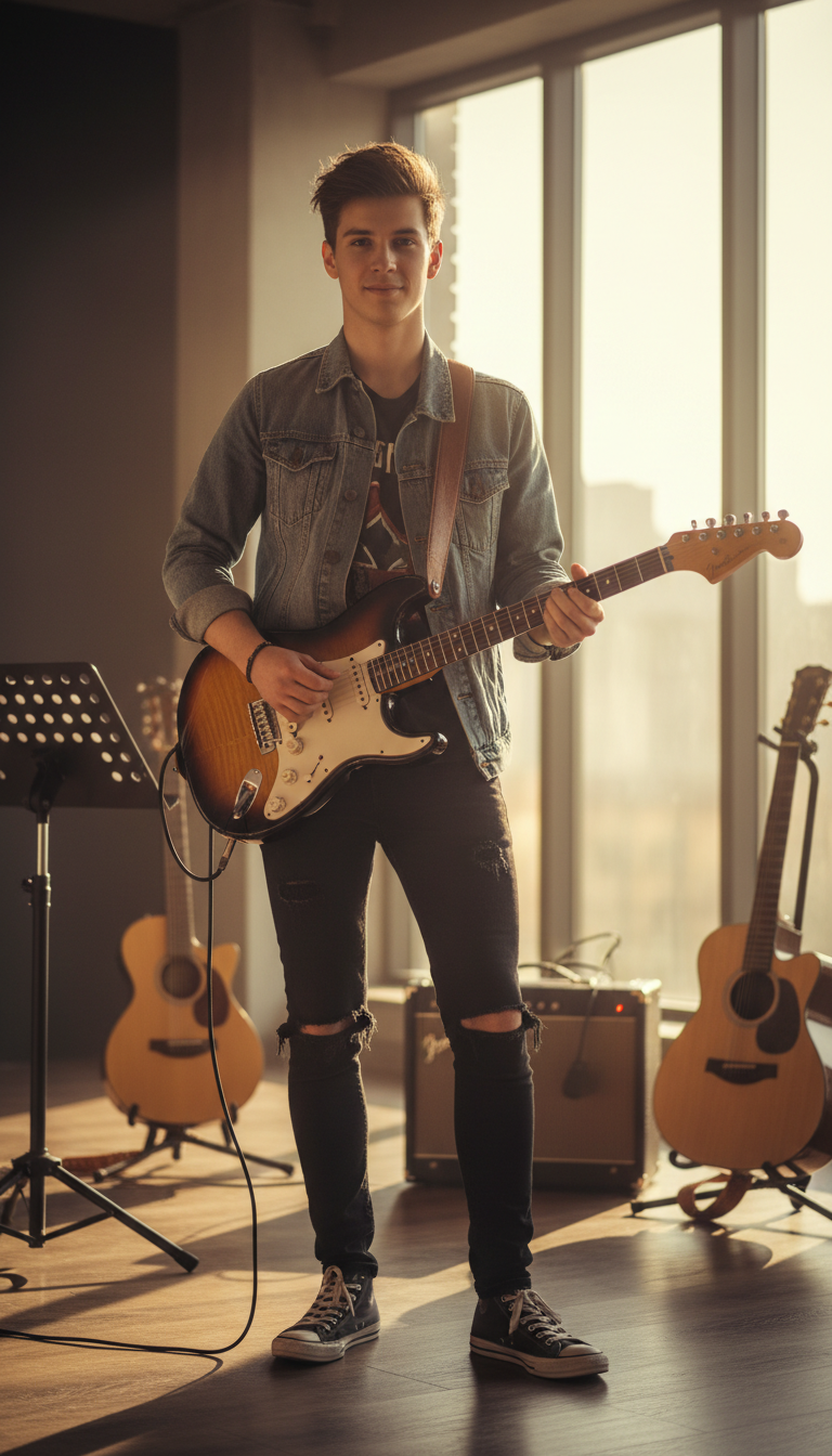happy musician