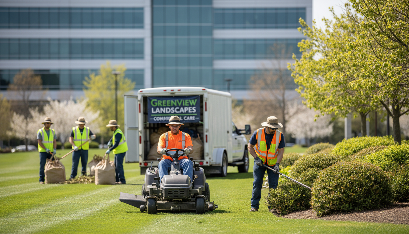landscaping team