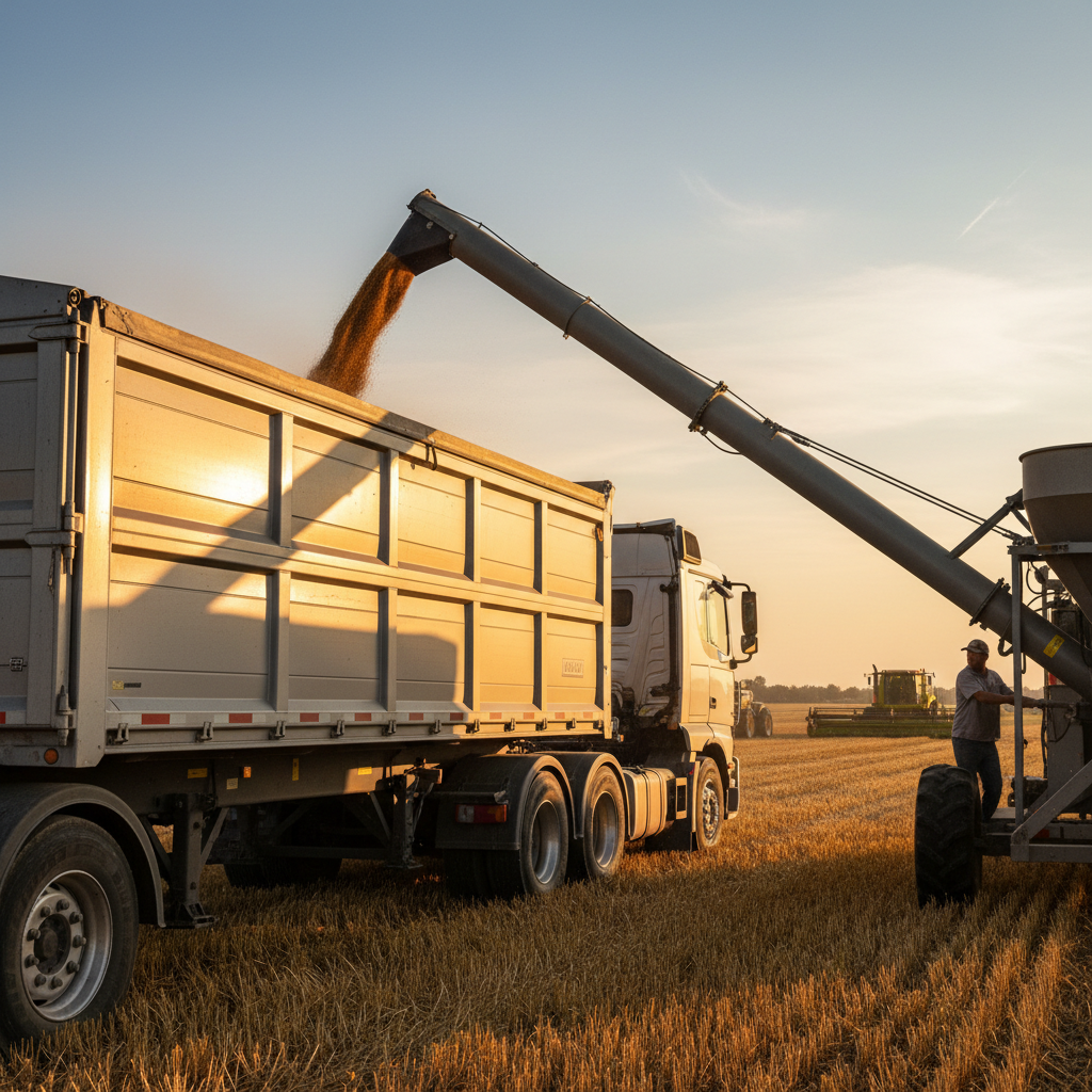 tractor loading hay