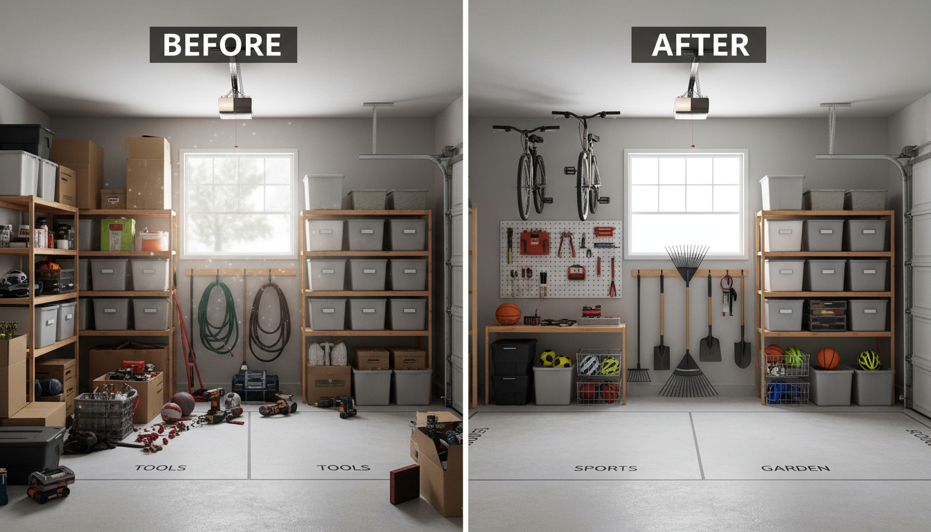 garage before after