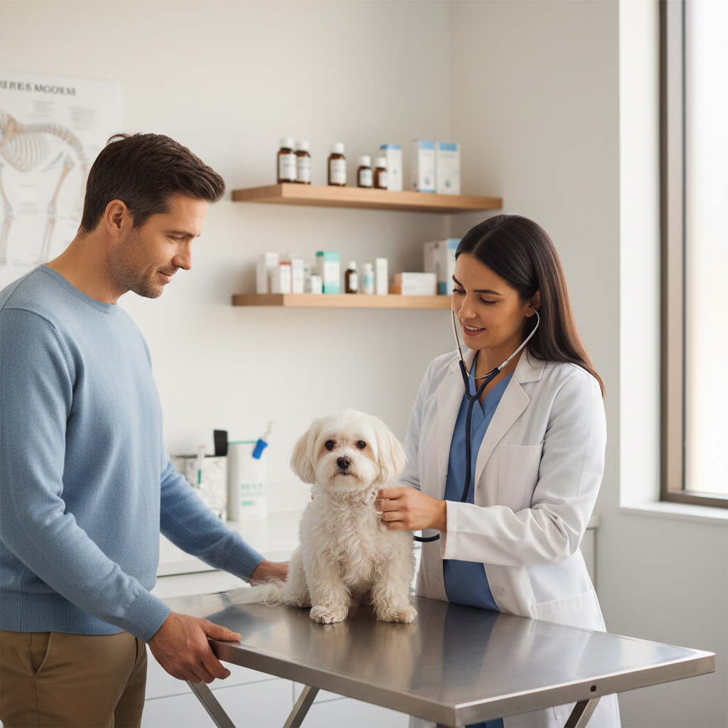 french bulldog vet visit