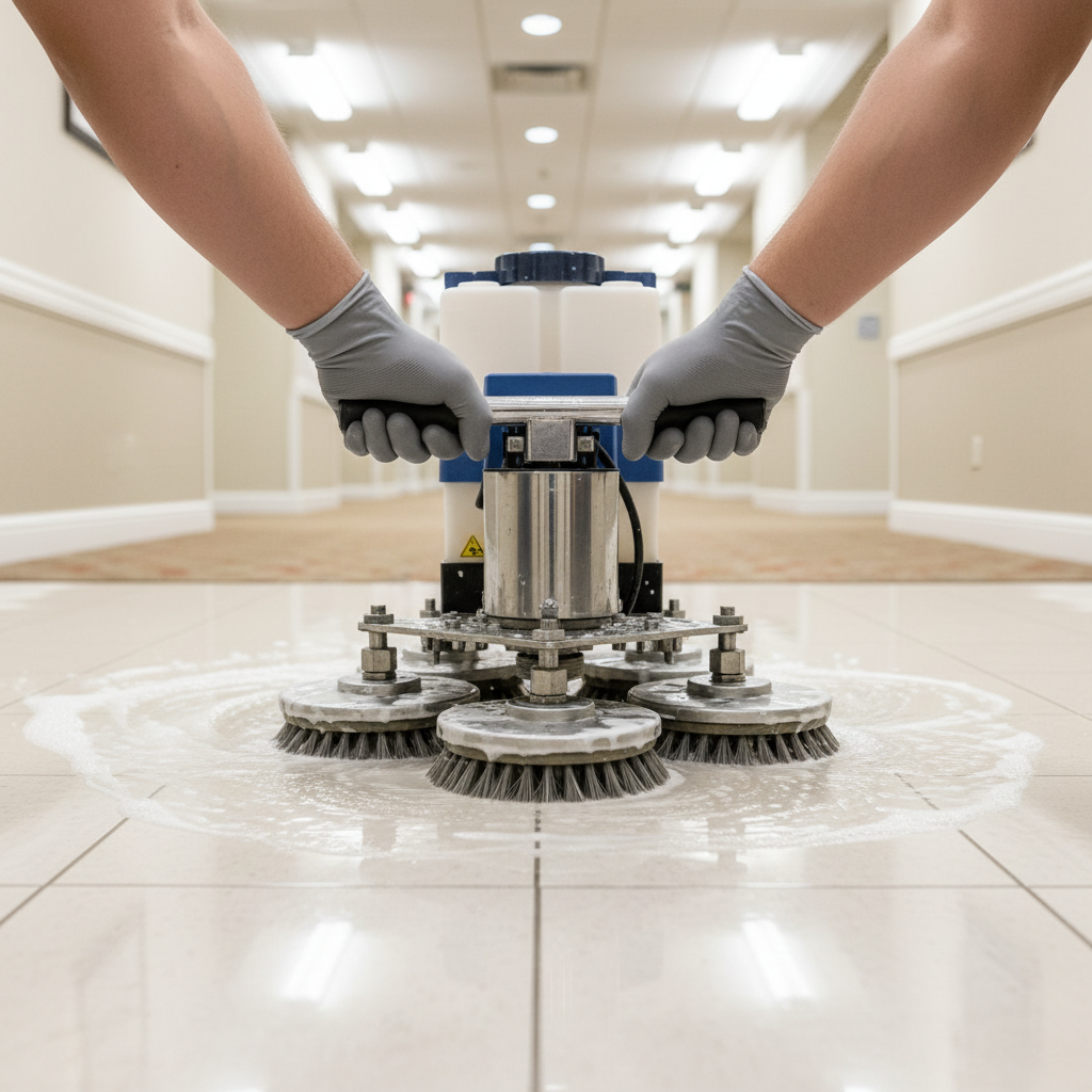 tile floor cleaning