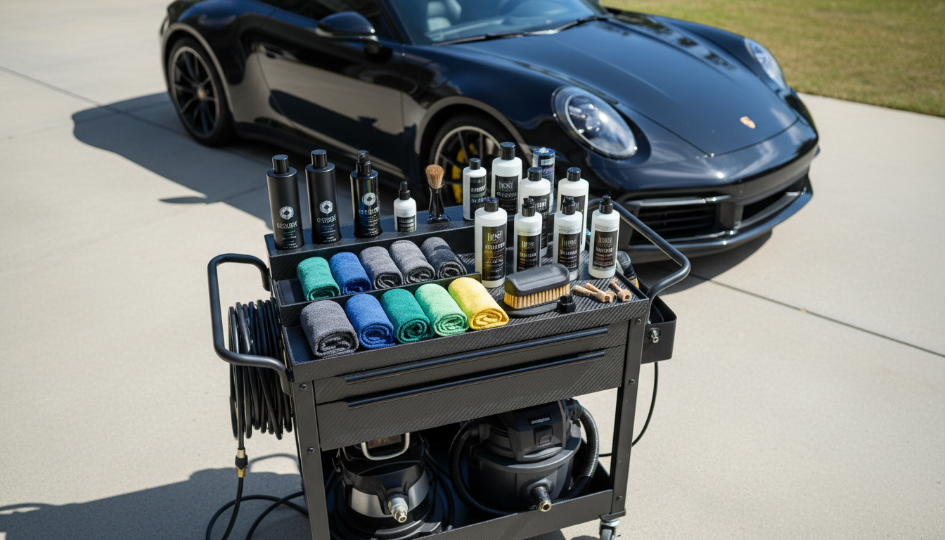 car detailing setup