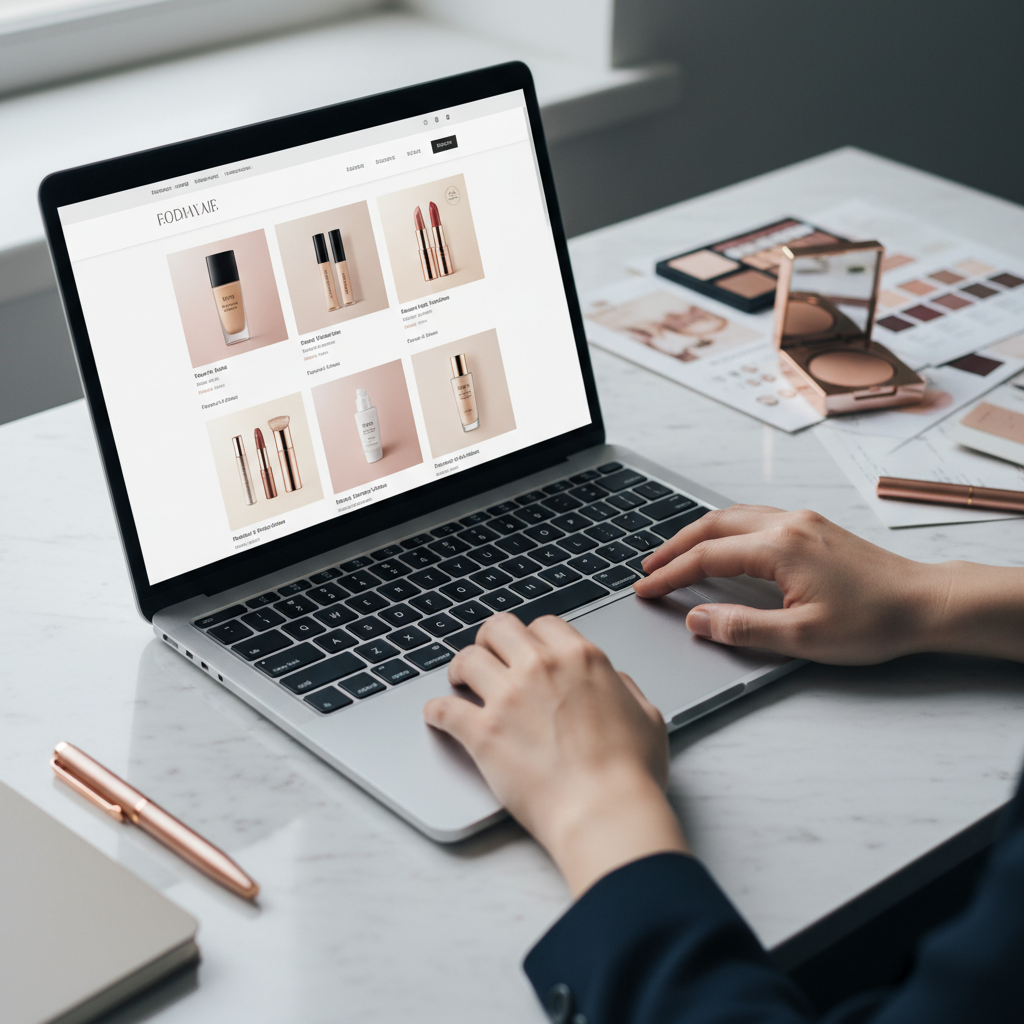 makeup website design