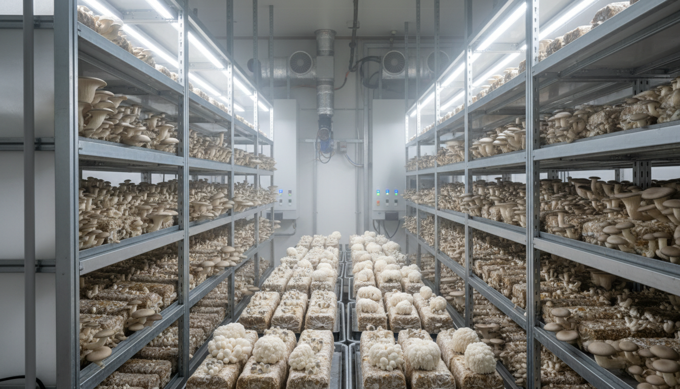 mushroom growing