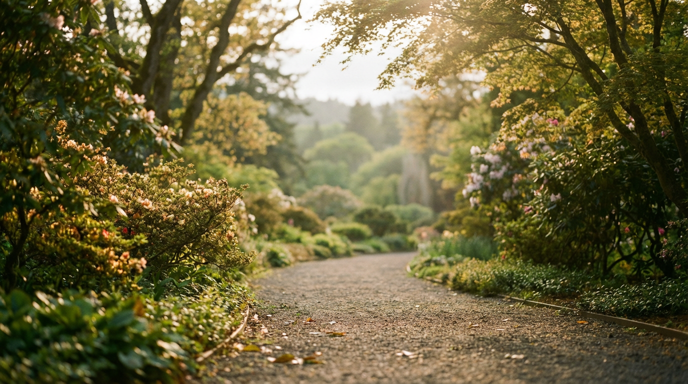beautiful garden path