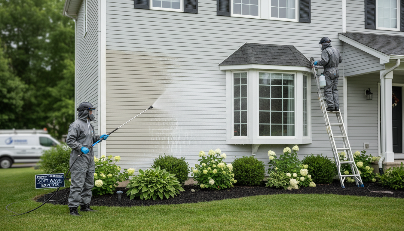 clean home exterior