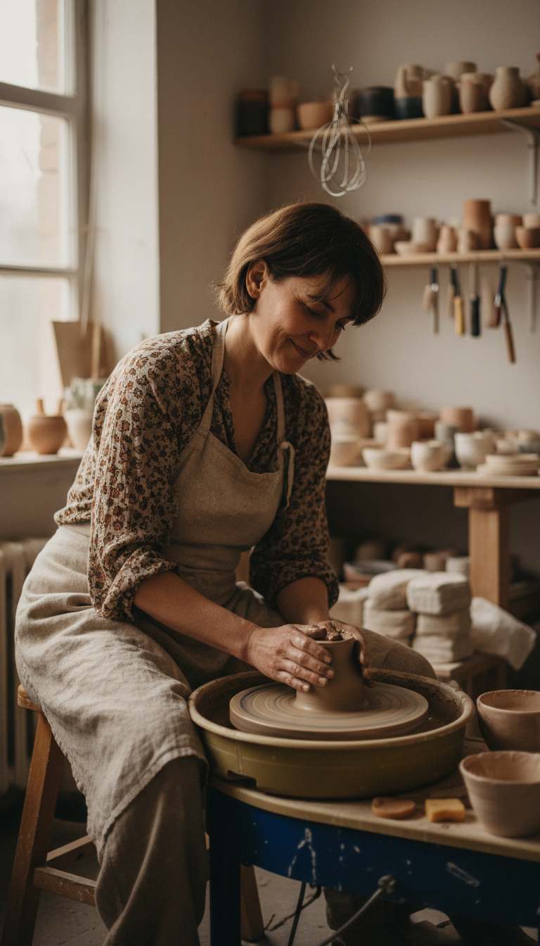 painting pottery