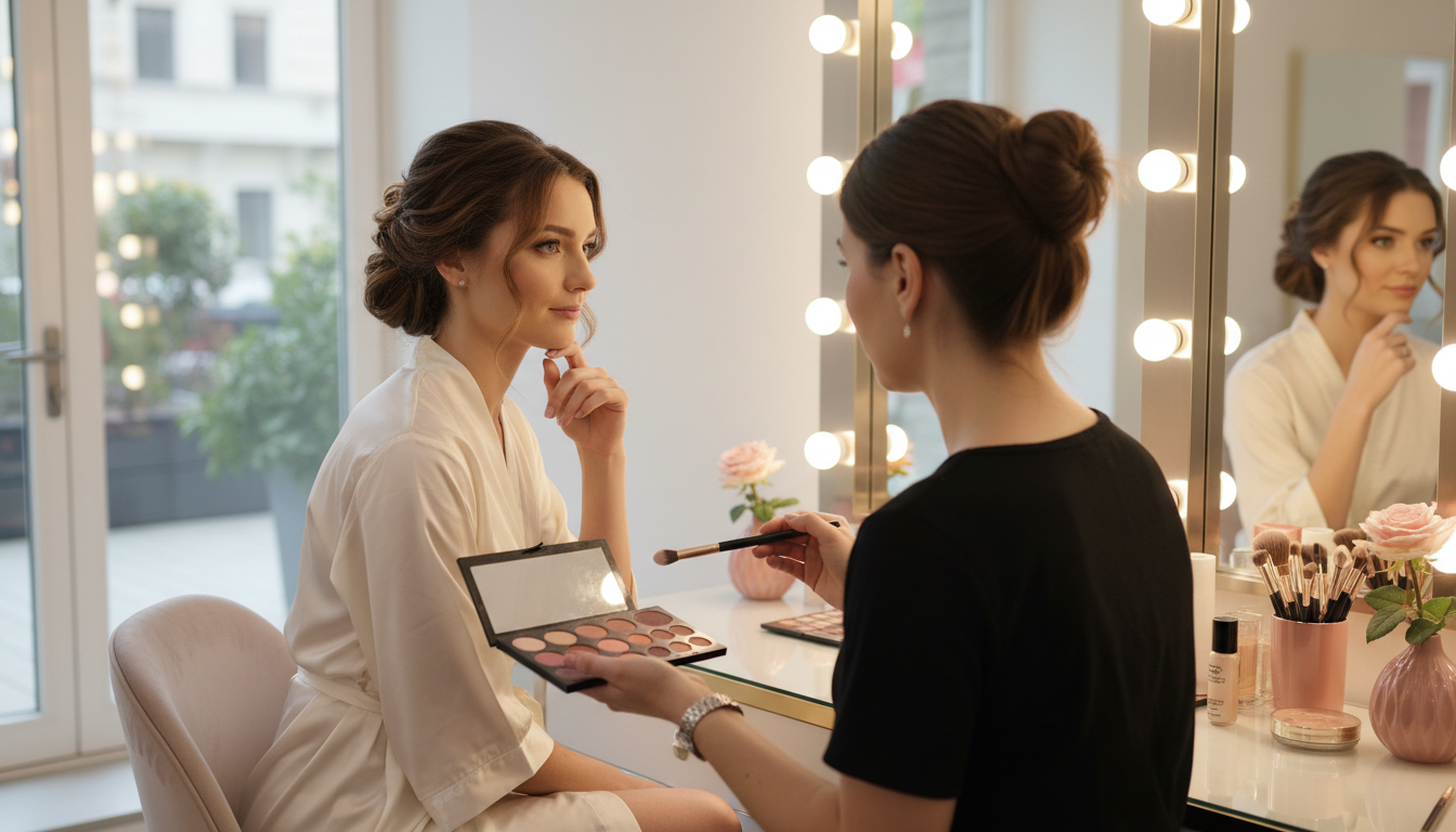 makeup trial session