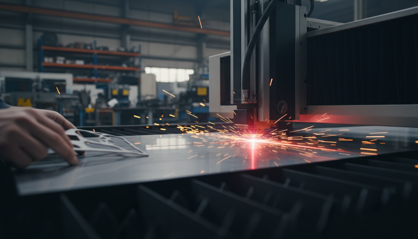 laser machine setup