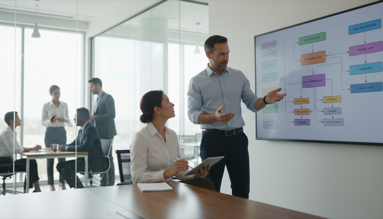 business consultant meeting