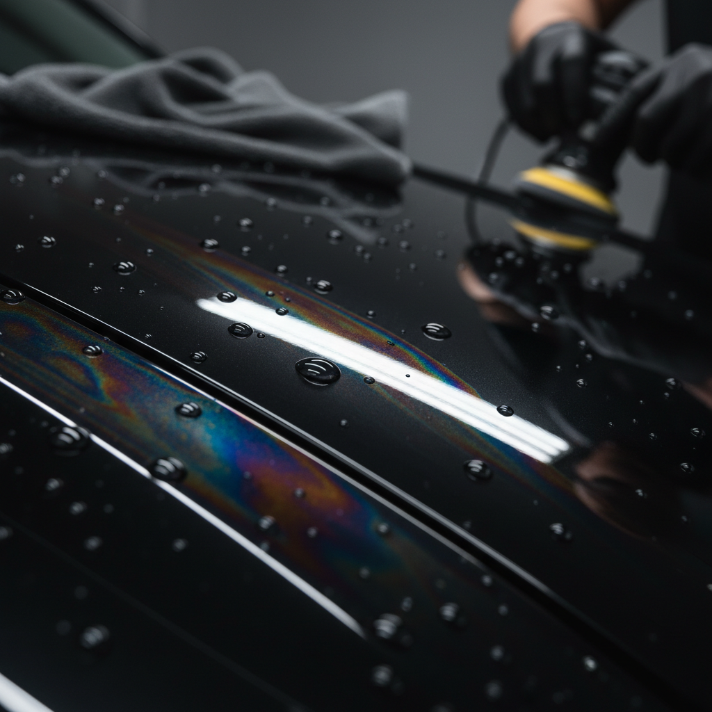 car paint close-up