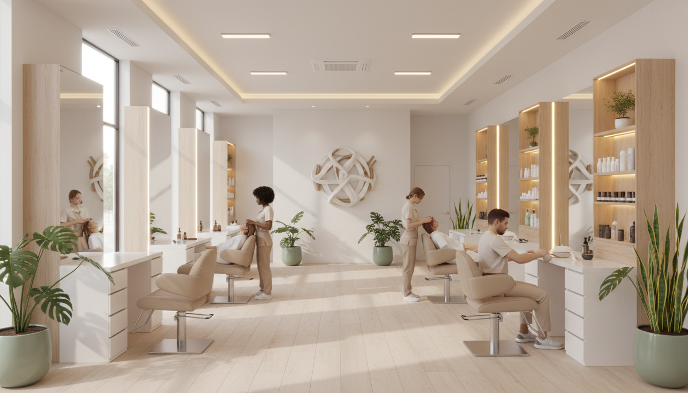 relaxing salon environment