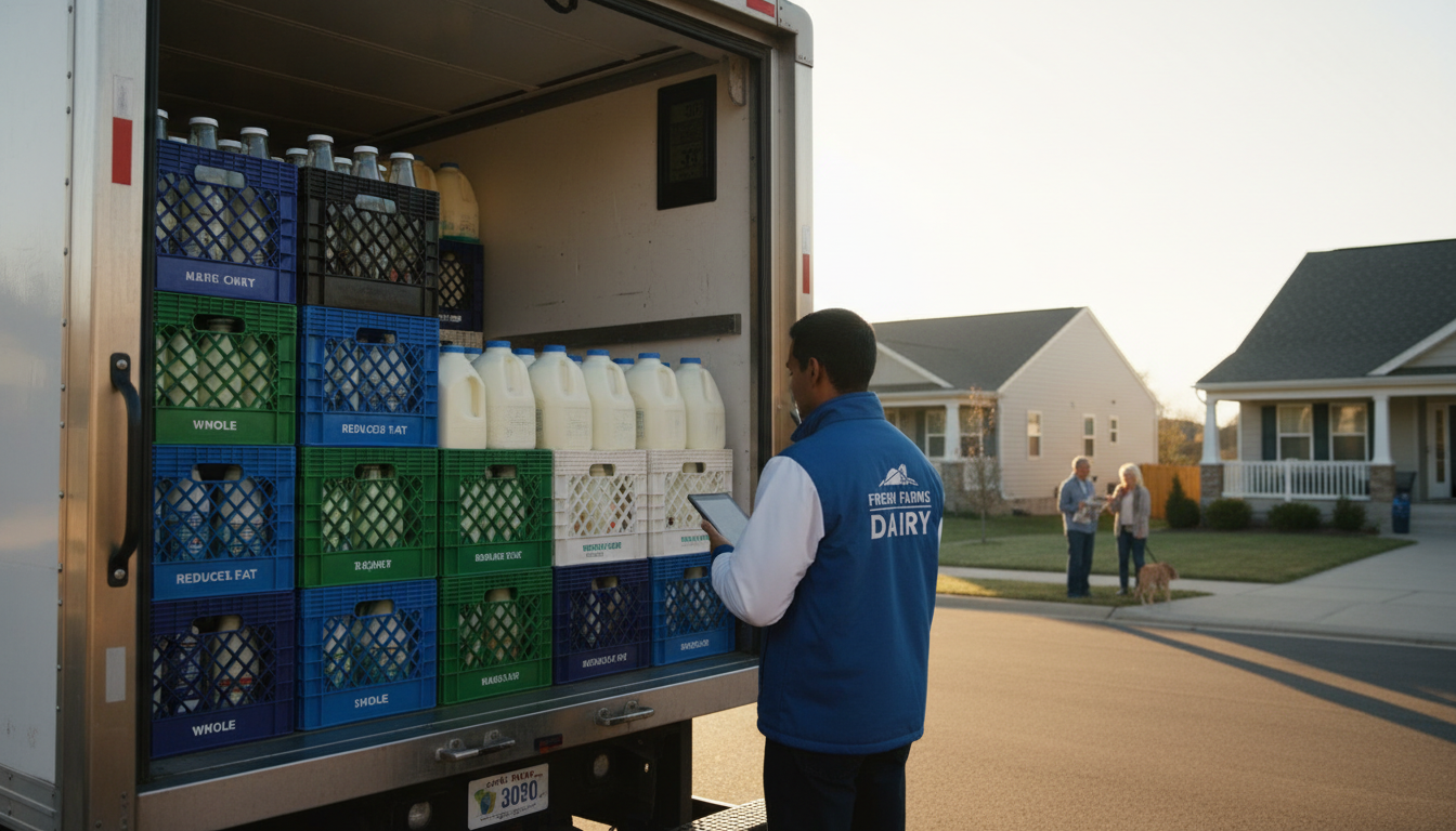 dairy delivery truck