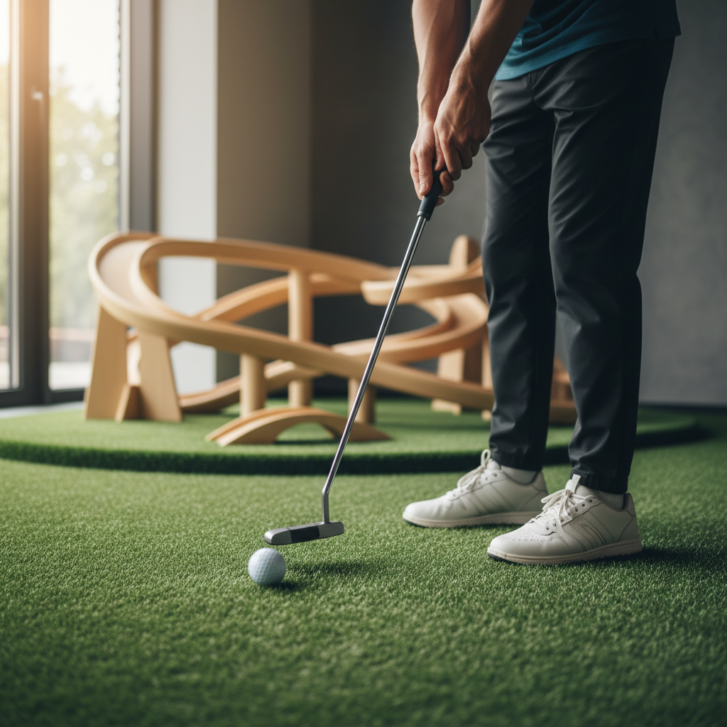 golf simulator close-up