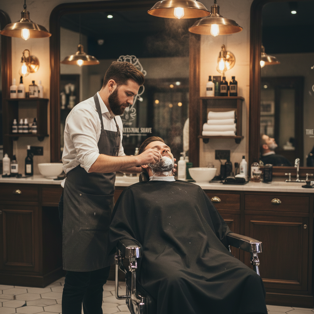 hot towel shave