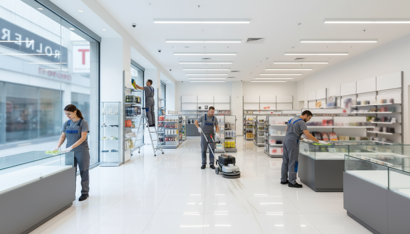 retail store clean