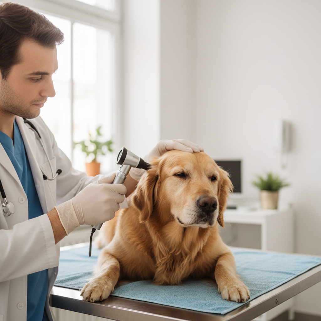 vet checkup dog
