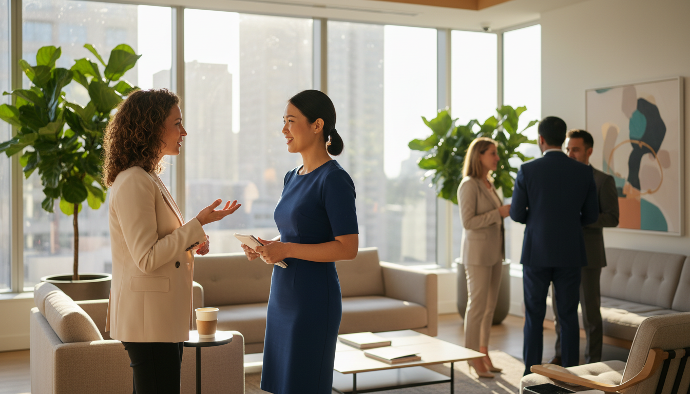 women networking