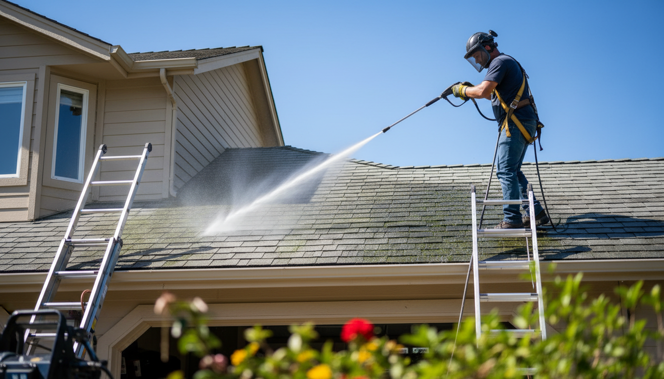 roof cleaning