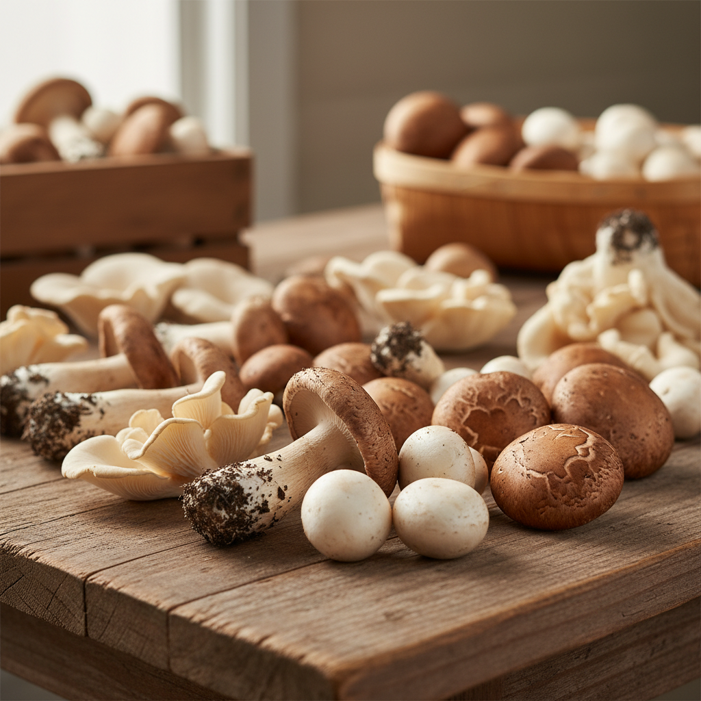 wild mushrooms