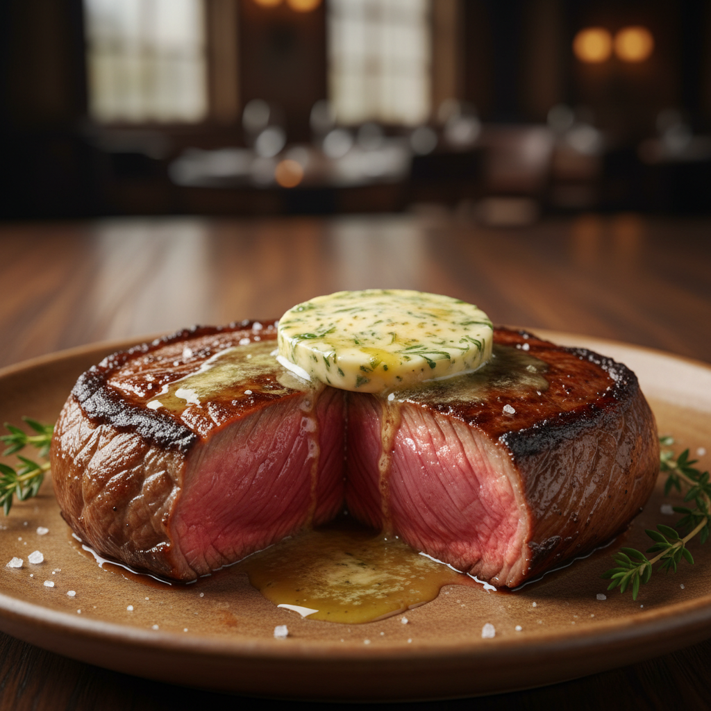 finishing salt steak