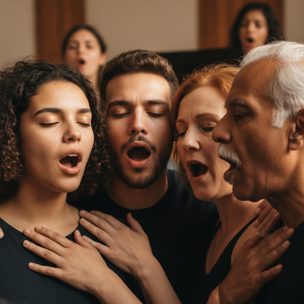 family singing
