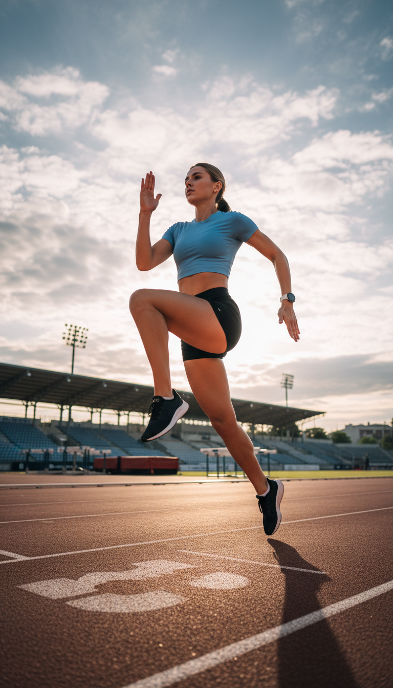 athlete running