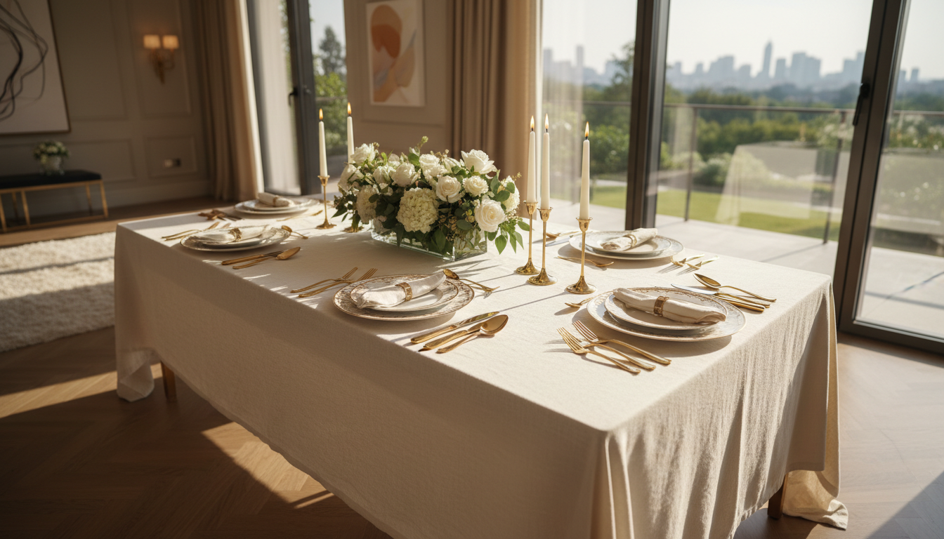 festive table setting