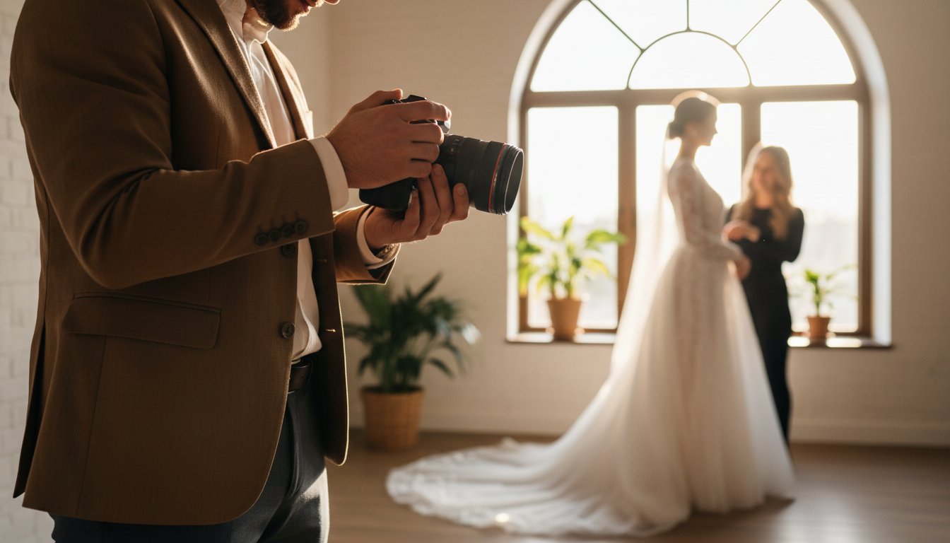 photographer working