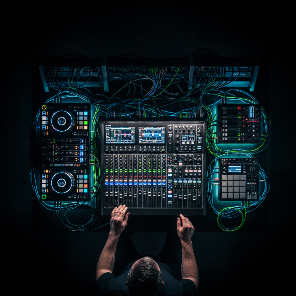 mixing console